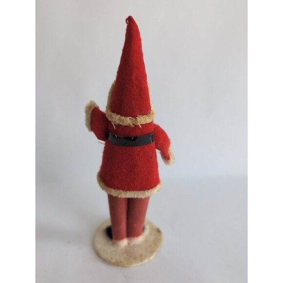 Belsnickle Santa Christmas Putz Figure Clay Face Japan Vtg Antique 5 1/2" - Picture 2 of 4